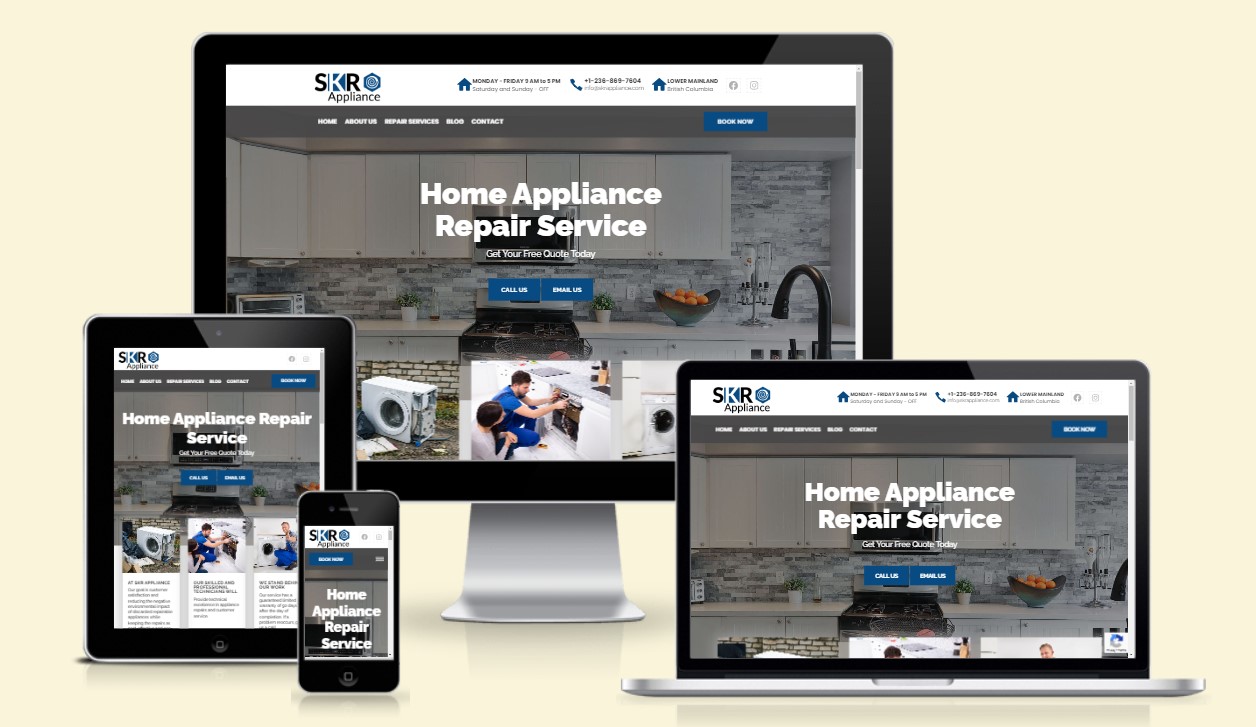 SKR Appliance website